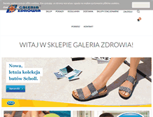 Tablet Screenshot of galeriazdrowia.pl